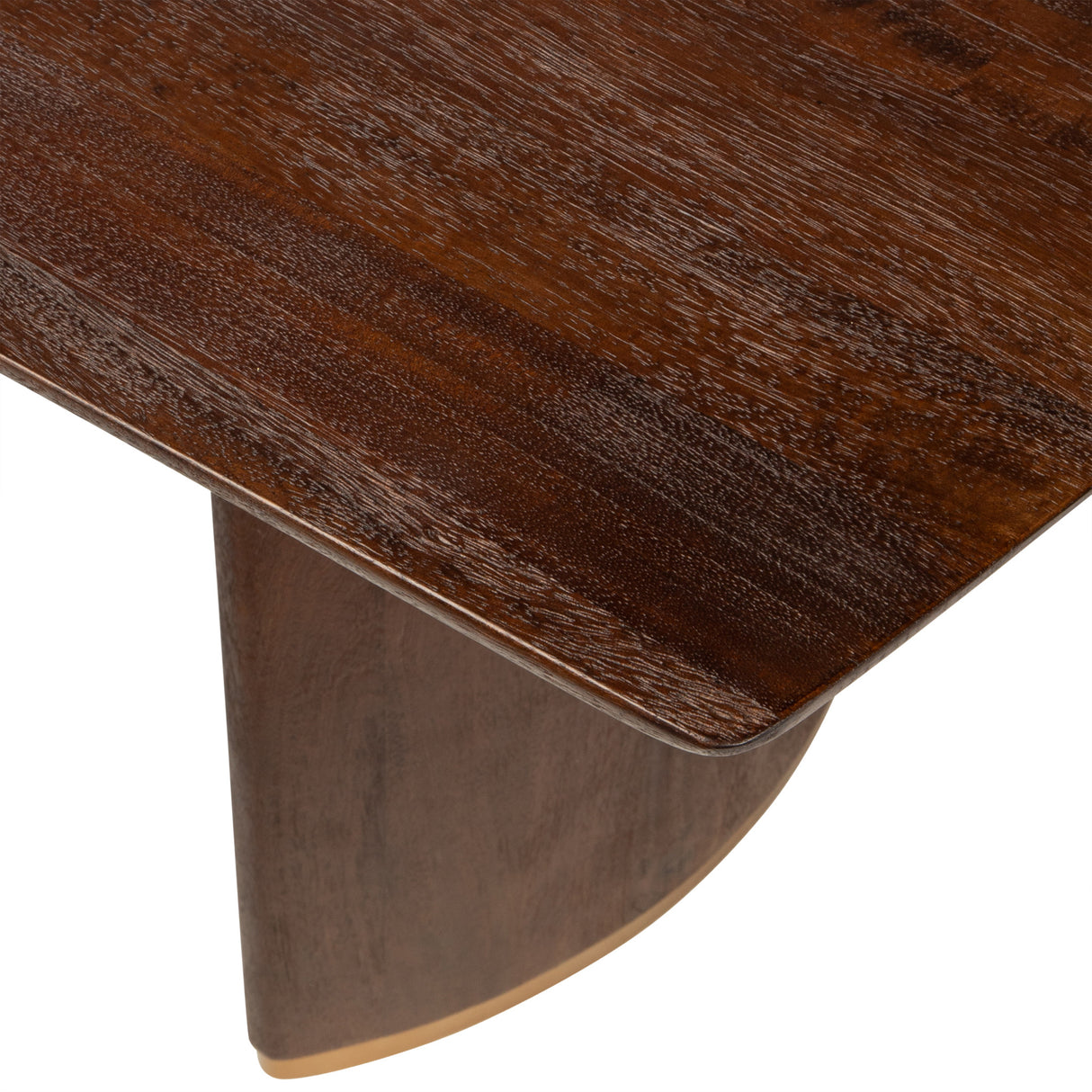 Ostara Brown - Eettafel van Mangohout (240 cm) met Goudkleurig Onderstel - PTMD