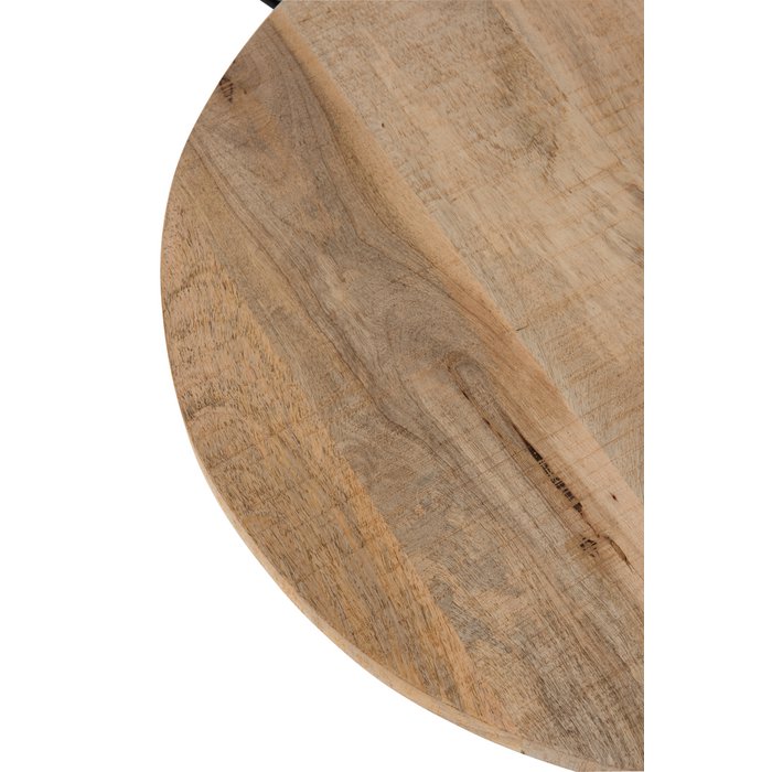 Eettafel Bar Rond Hout/Metaal (Naturel/Zwart) / J-Line