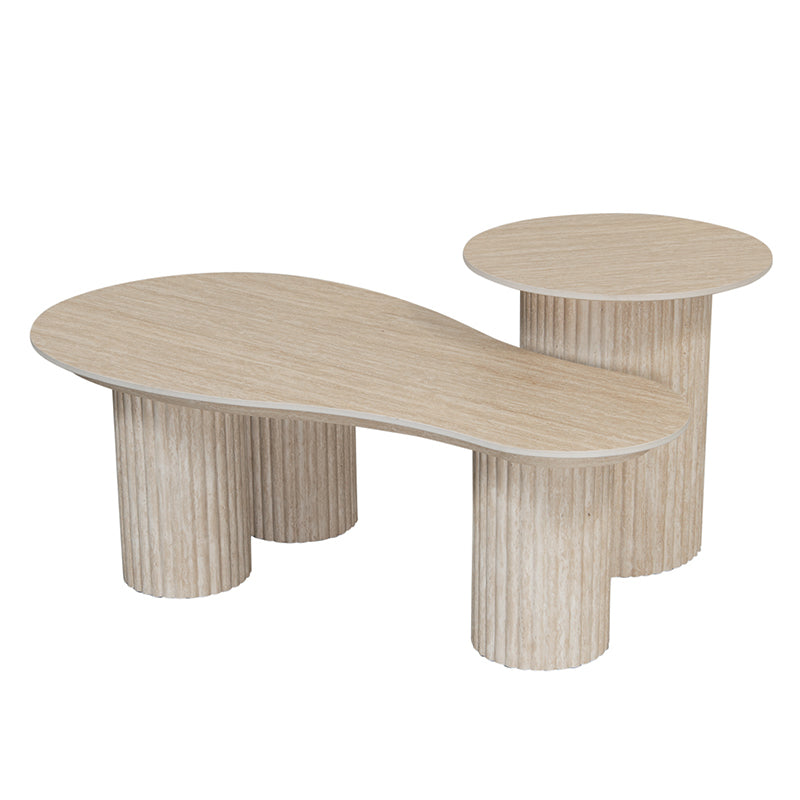 Craft Salontafel (118 cm) Travertijn Keramiek – POLE TO POLE