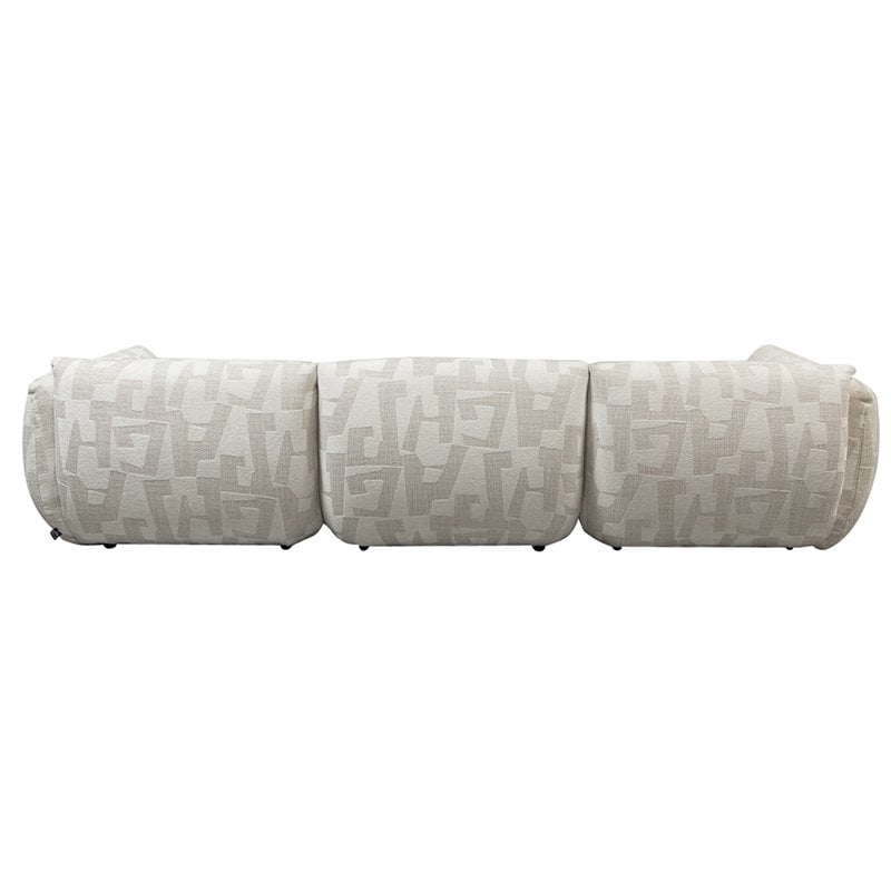 Bank Amsterdam (4-Zits + Poef) White Glyphs Collection – POLE TO POLE