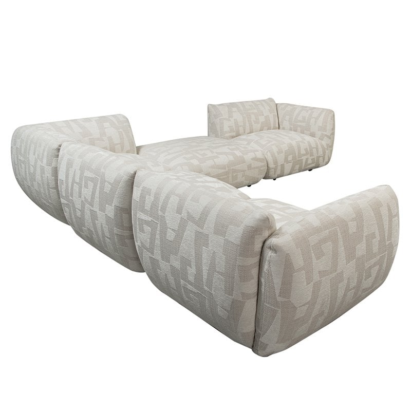 Amsterdam 5-Delige Hoekbank Wit Glyphs / Pole To Pole