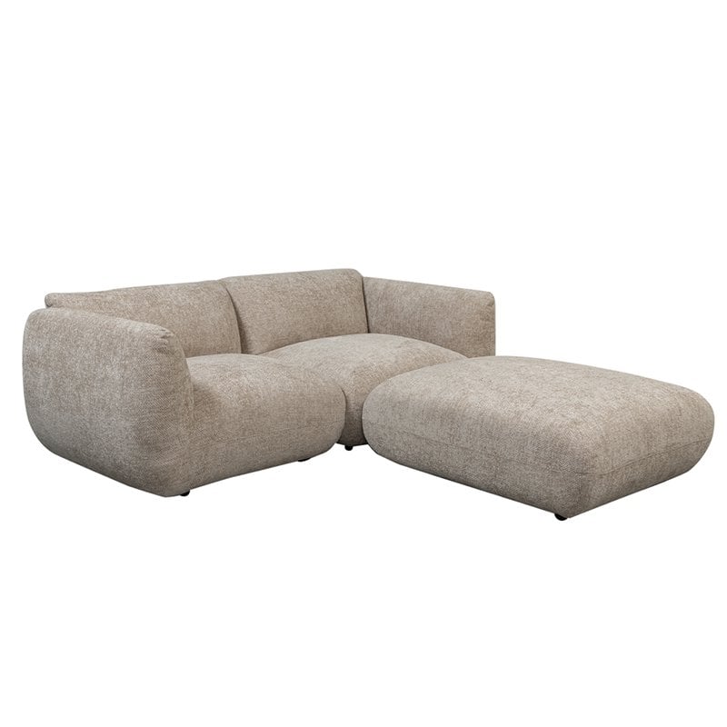 Bank Amsterdam (2,5-Zits + Ottoman) Latte Collection – POLE TO POLE