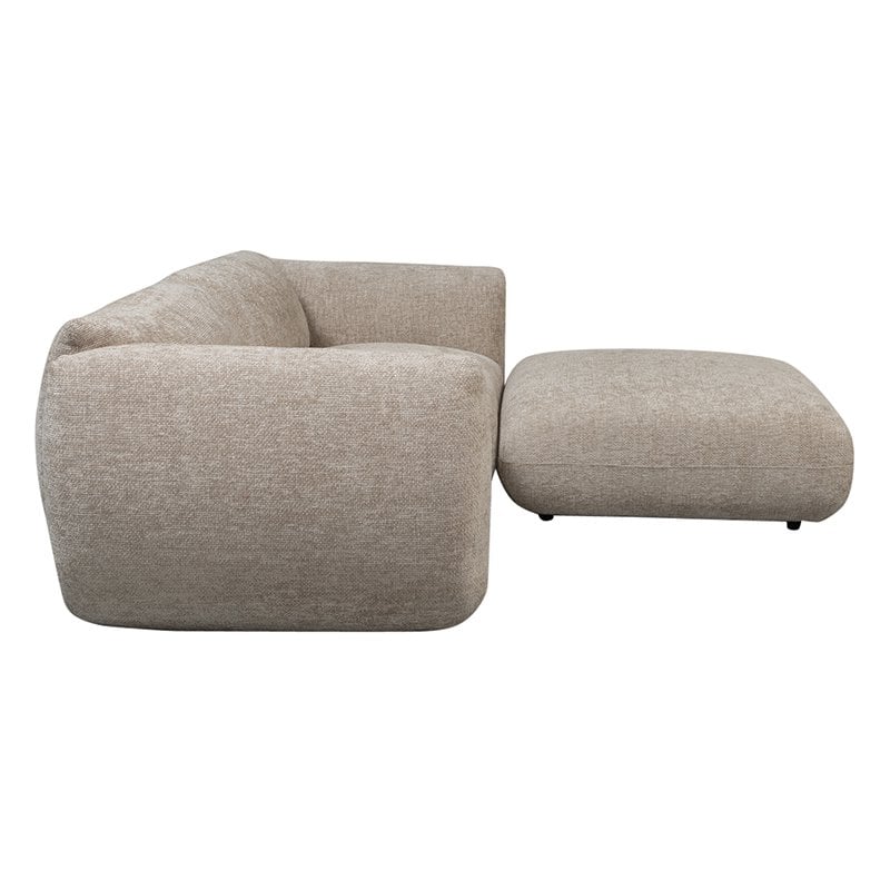 Bank Amsterdam 2,5-Zits + Ottoman Latte / Pole To Pole