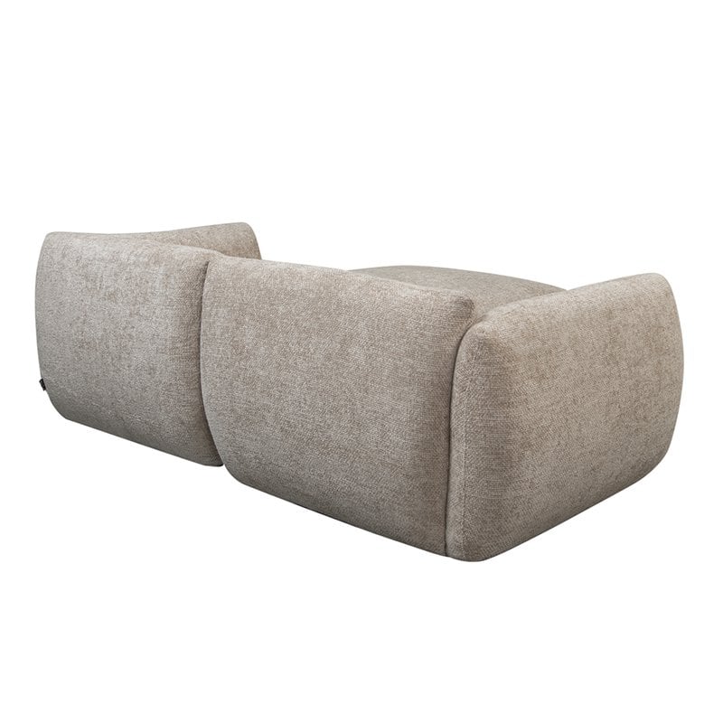 Bank Amsterdam 2,5-Zits + Ottoman Latte / Pole To Pole