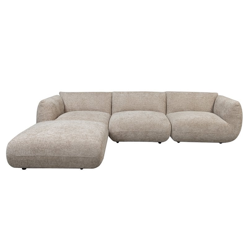 Bank Amsterdam (4-Zits + Ottoman) Latte Collection – POLE TO POLE