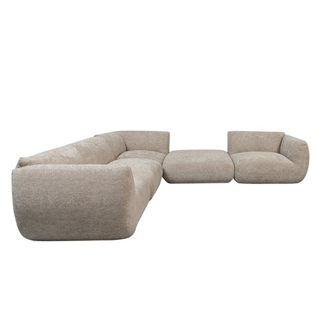 Bank Amsterdam (5-Delige Hoekbank) Latte Collection – POLE TO POLE