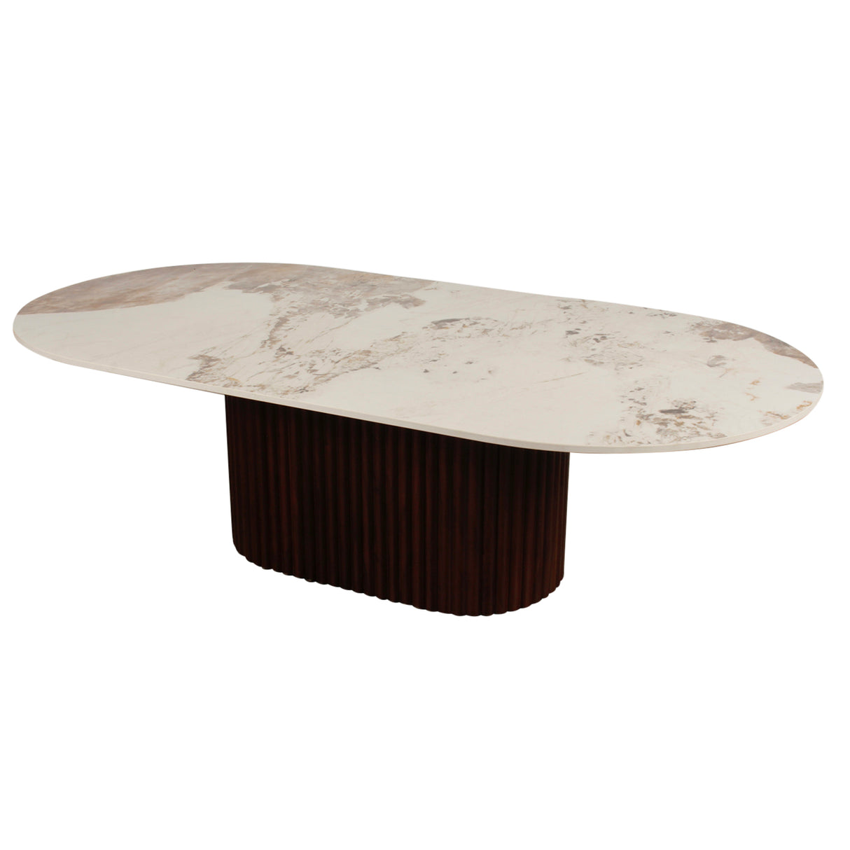 Urban Chique Salontafel Keramiek/Notenfineer (140 cm) - POLE TO POLE