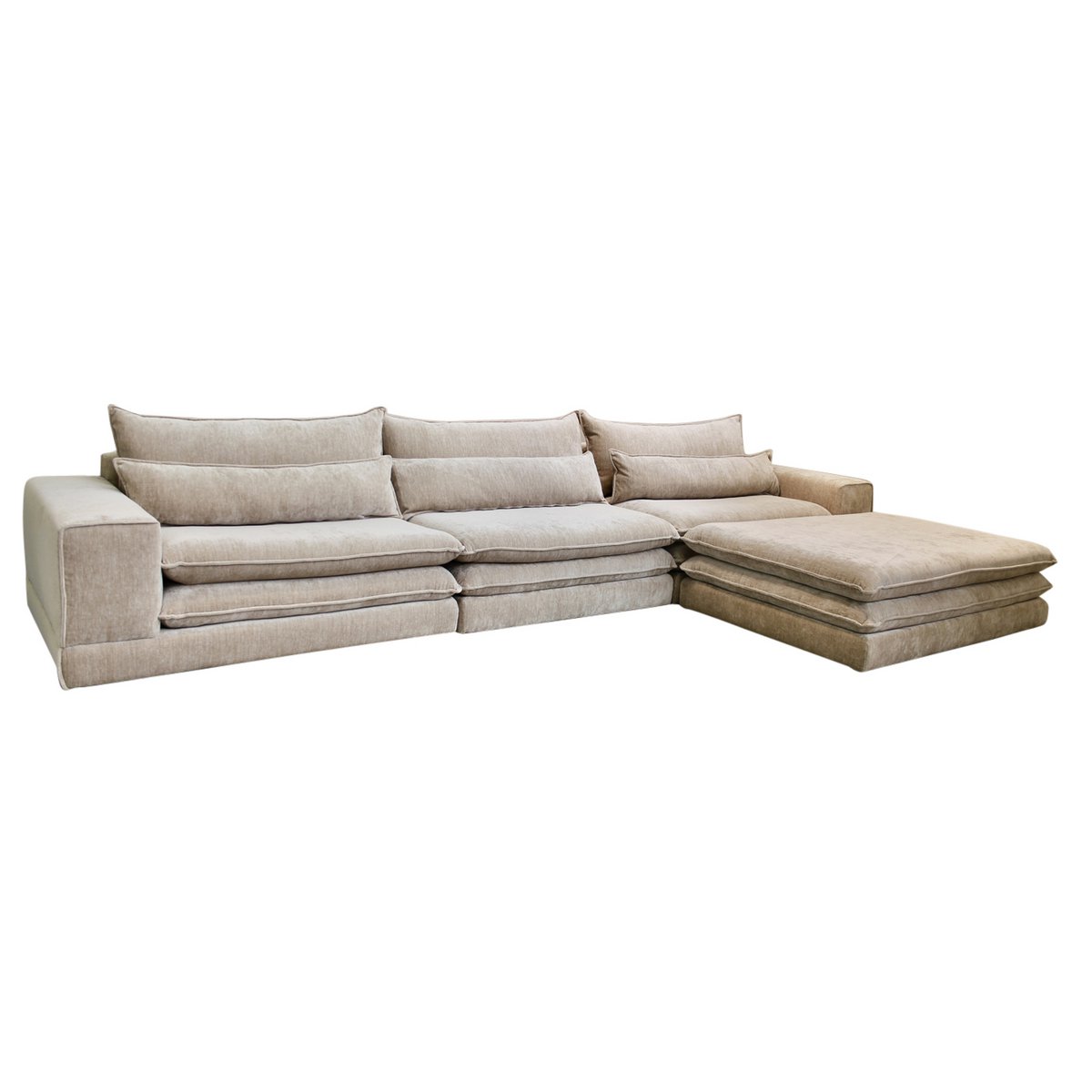 Bank London (6-Zits - Ottoman) Tan Collection – POLE TO POLE