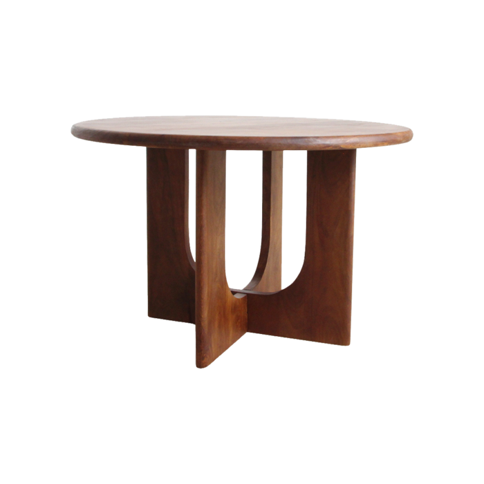 Eettafel Bullnose Coliseo Mangohout Rond 120 cm / Raw Materials