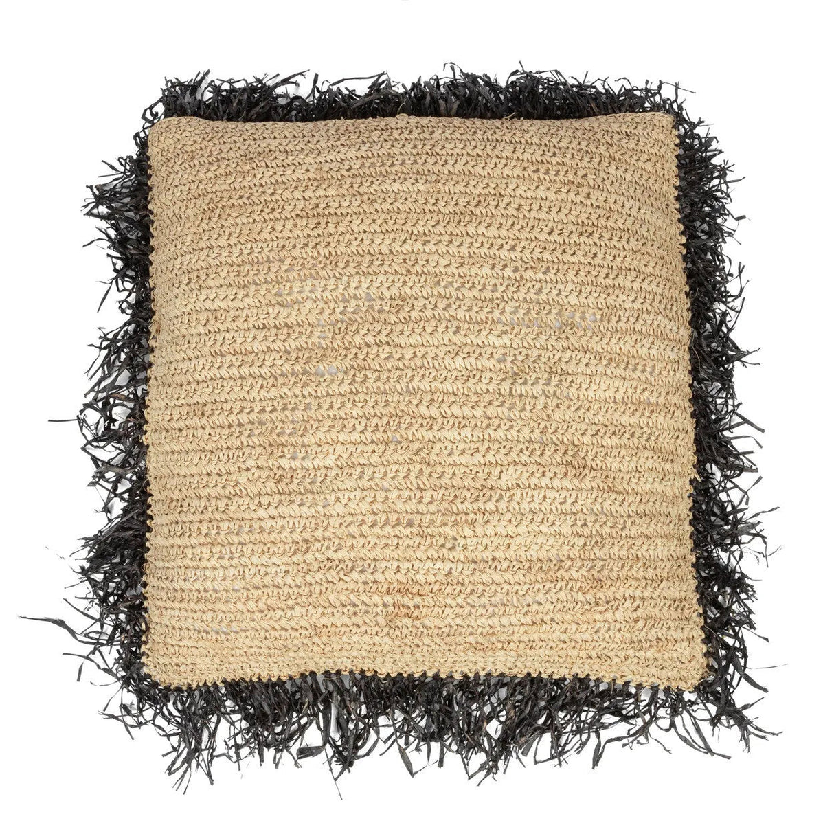Raffia Kussenhoes (60×60) / Bazar Bizar