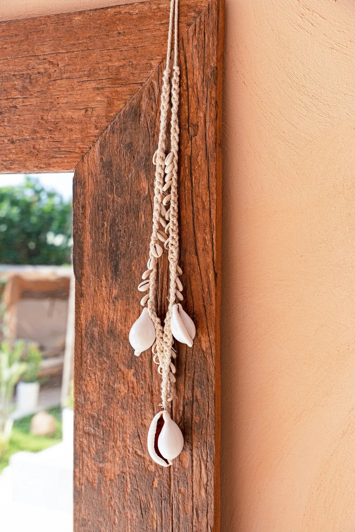Grote Witte Kauri Schelpenketting / Bazar Bizar