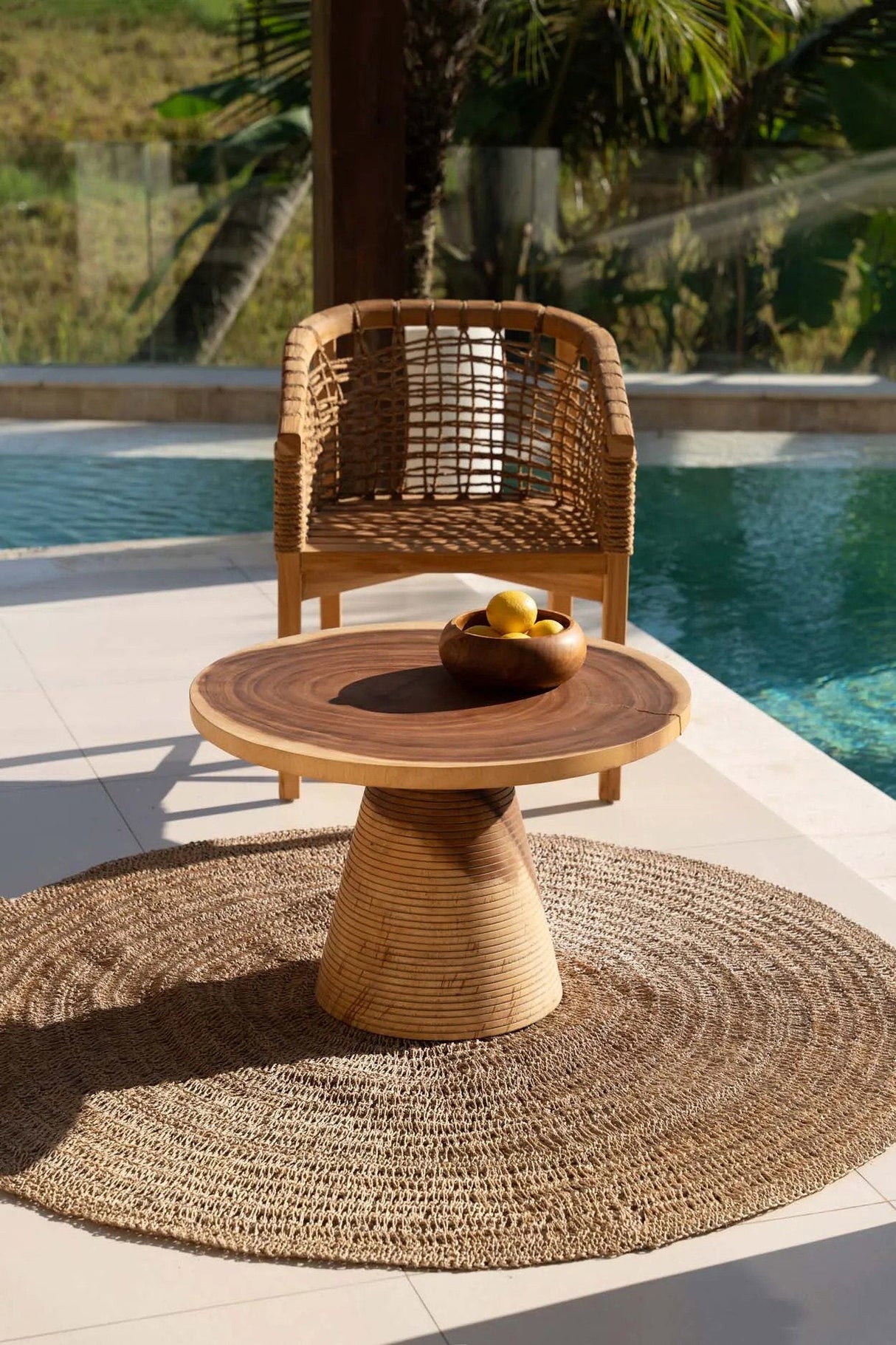 Vloerkleed Zeegras Beach (Ø200) / Bazar Bizar