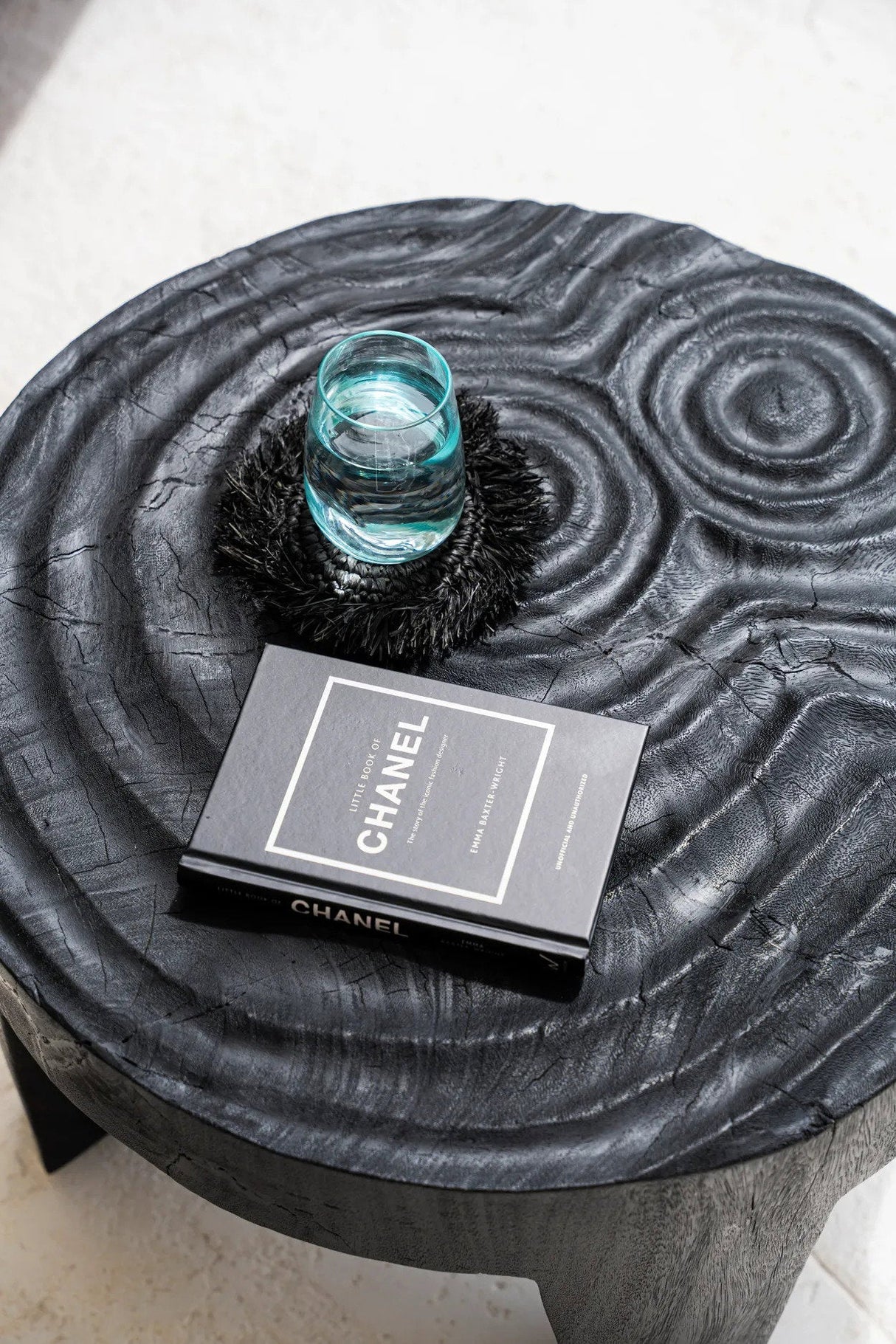 Franje Raffia Onderzetter (10x10x1) / Bazar Bizar