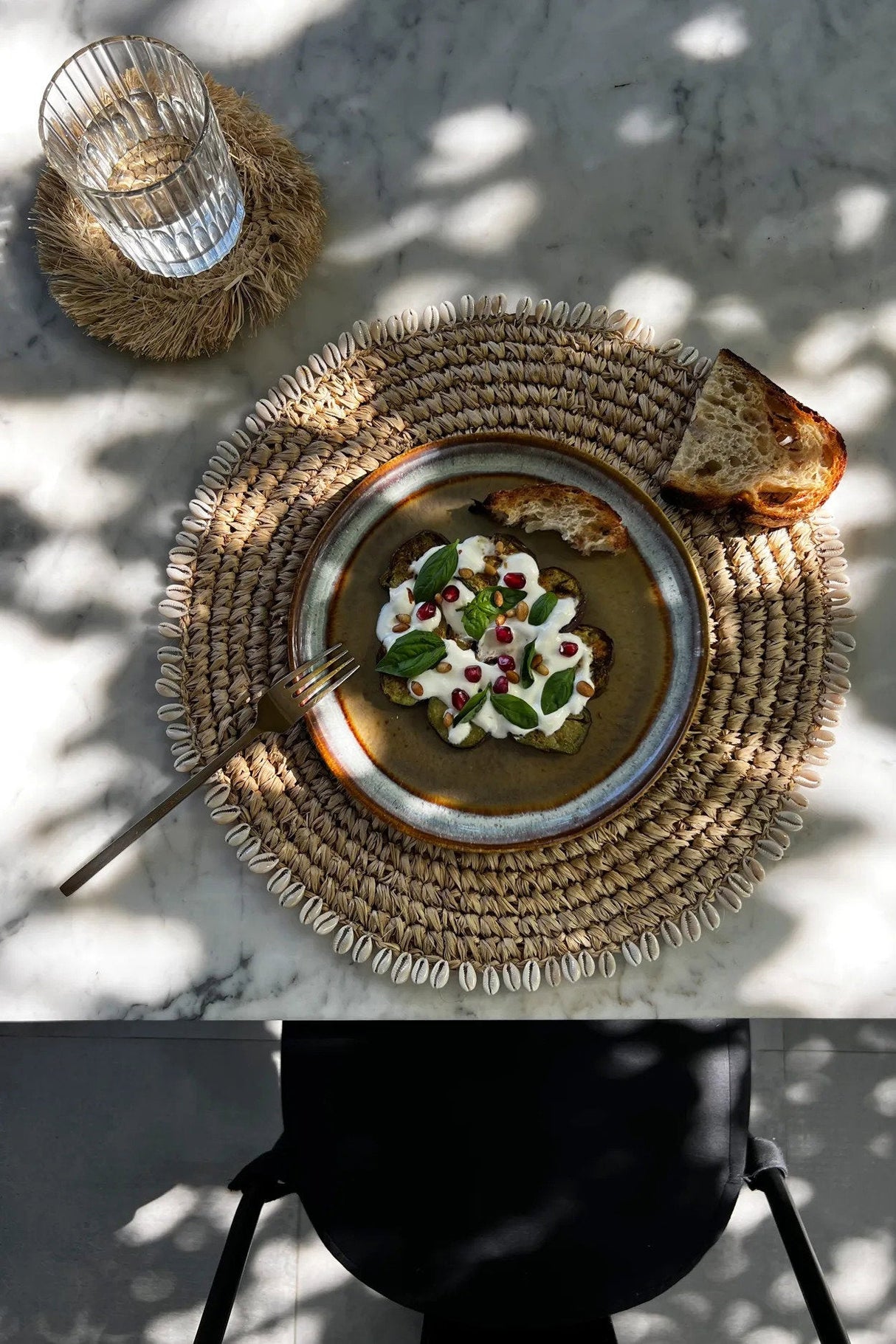 Raffia Schelp Placemat (38×38×1) / Bazar Bizar