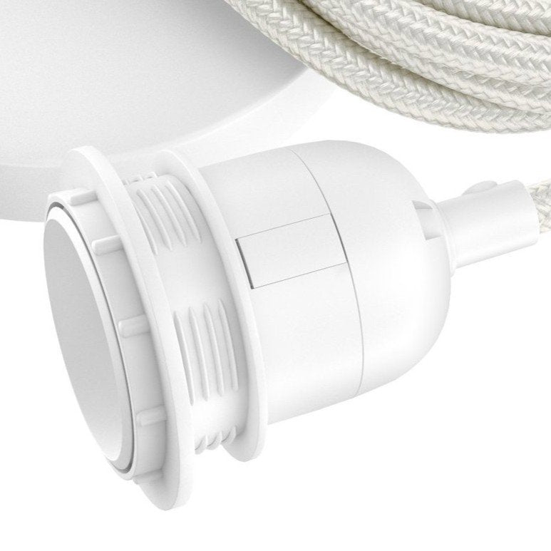 Plafondfitting White Single 1-Fitting / Bazar Bizar