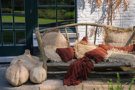 Oh My Gee Kussenhoes Burgundy Velvet (35×100) / Bazar Bizar