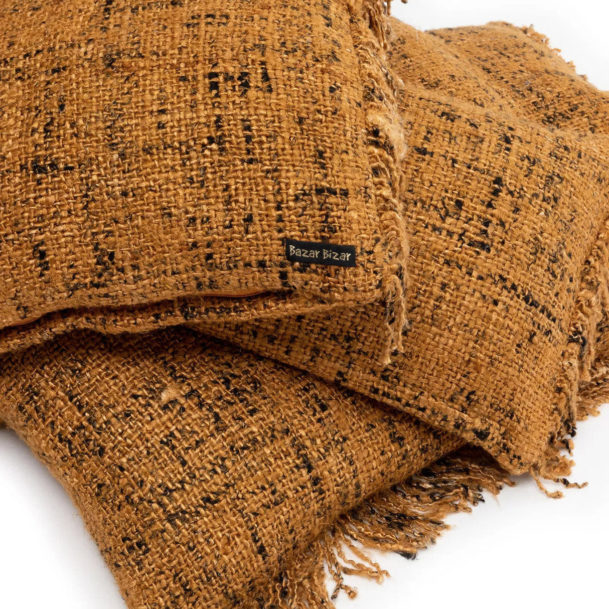 Oh My Gee Kussenhoes Cinnamon Zwart (35×100) / Bazar Bizar