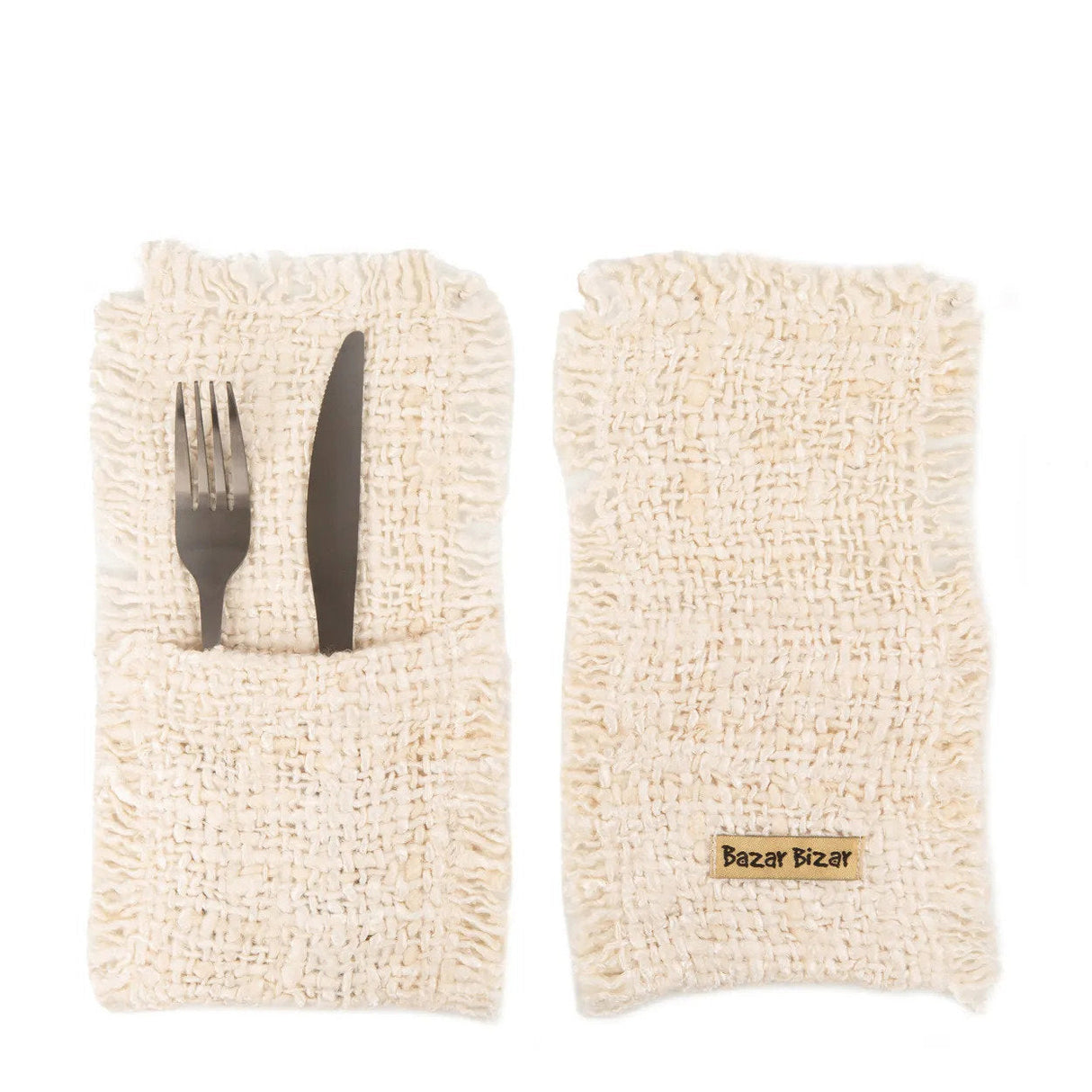 Oh My Gee Bestekhouder Cream (Set van 4) / Bazar Bizar