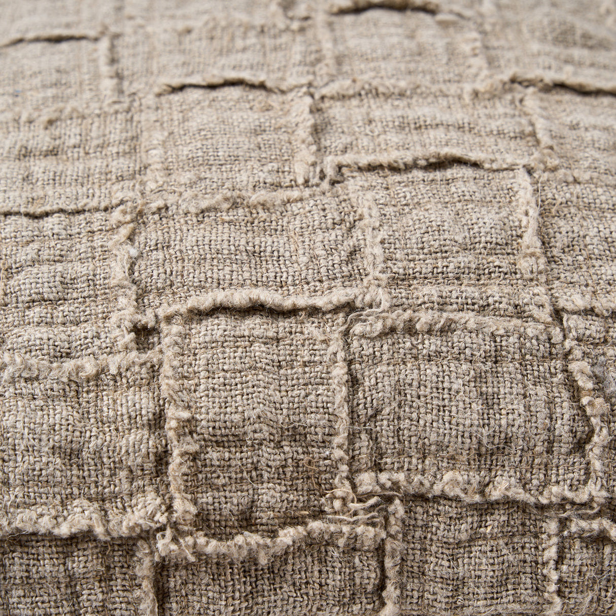 Linen Damier Kussensloop (50×50) / Bazar Bizar