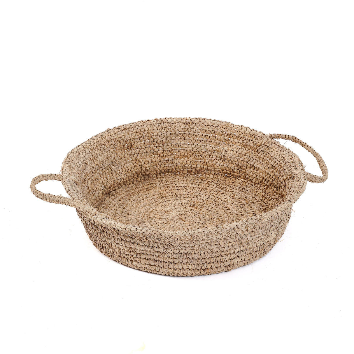 Raffia Mand/Dienblad (L) / Bazar Bizar