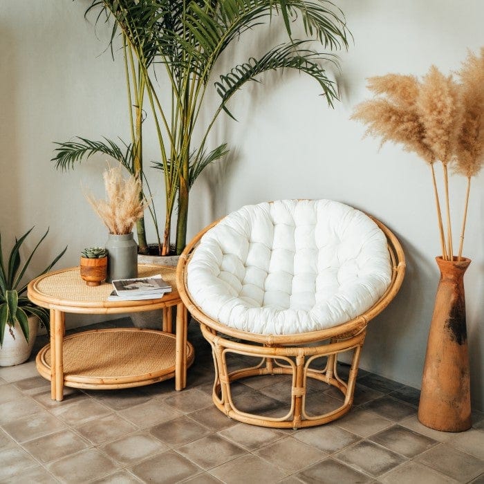 Ronde Rotan Salontafel – Handgemaakt in Bali / Mojo Boutique