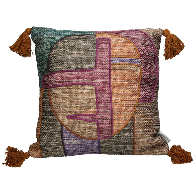 Kussen Abstract Multi (45x45x3cm) Eclectic - KERSTEN