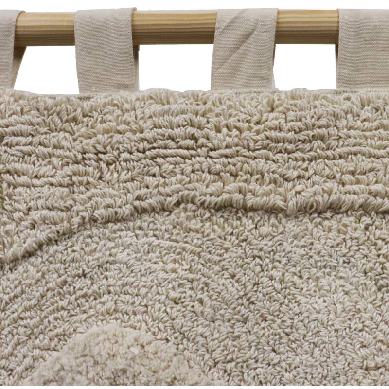 Wandplaat Onregelmatig Katoen Ivoor (77x2x180cm) Ruby Pulse Collection - KERSTEN