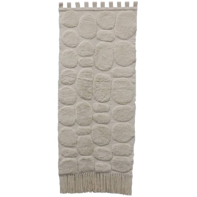 Wandplaat Onregelmatige Blokken Katoen Ivoor (77x2x180cm) Ruby Pulse Collection - KERSTEN