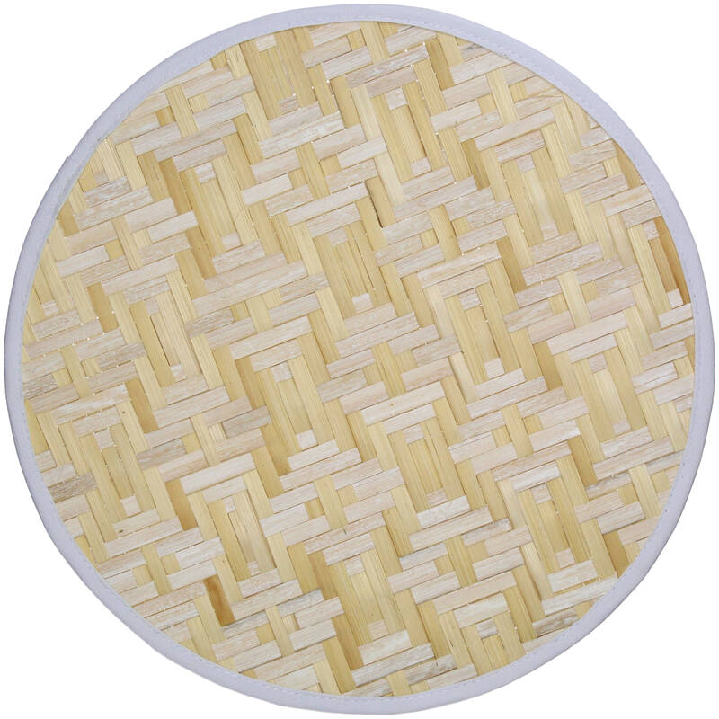 Placemat Bamboe Wit (35x35x0.5cm) Southern Roots - KERSTEN