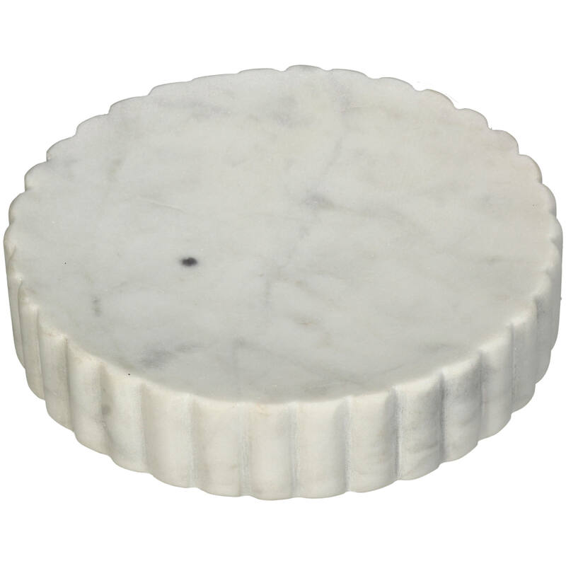Zeepbakje Marmer Wit (12,8x12,8x2,5cm) - KERSTEN