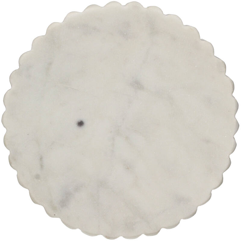 Zeepbakje Marmer Wit (12,8x12,8x2,5cm) - KERSTEN