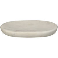 Zeepbakje Marmer Wit/Zwart (14x9x1.5cm) - KERSTEN