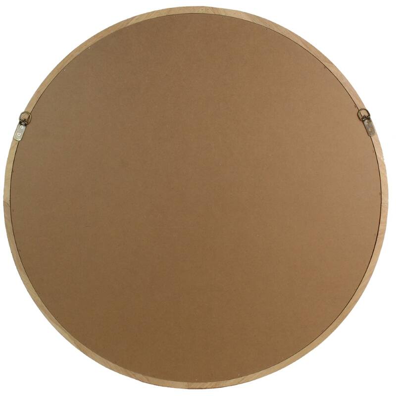 Rubberwood Spiegel Rond (80x80cm) - KERSTEN