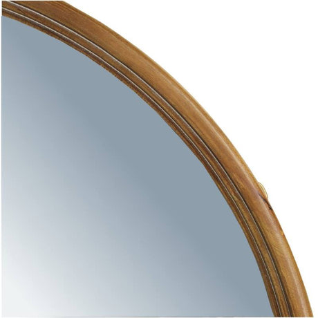 Rubberwood Spiegel Rond (80x80cm) - KERSTEN