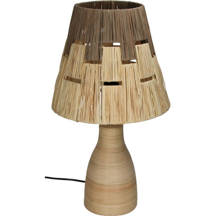 Tafellamp Rotan Naturel (30x30x52cm) - KERSTEN
