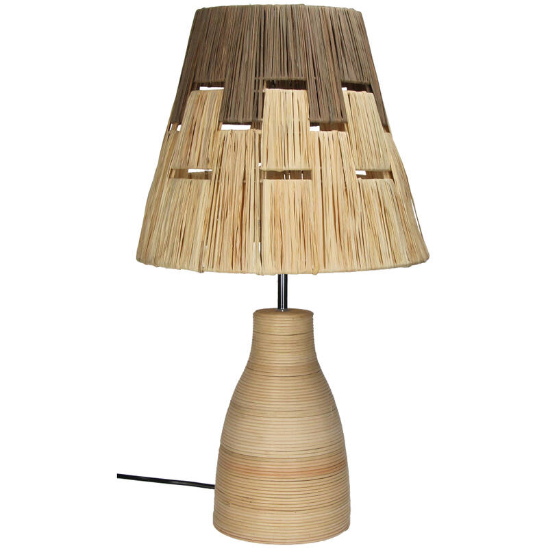Tafellamp Rotan Naturel (30x30x52cm) - KERSTEN