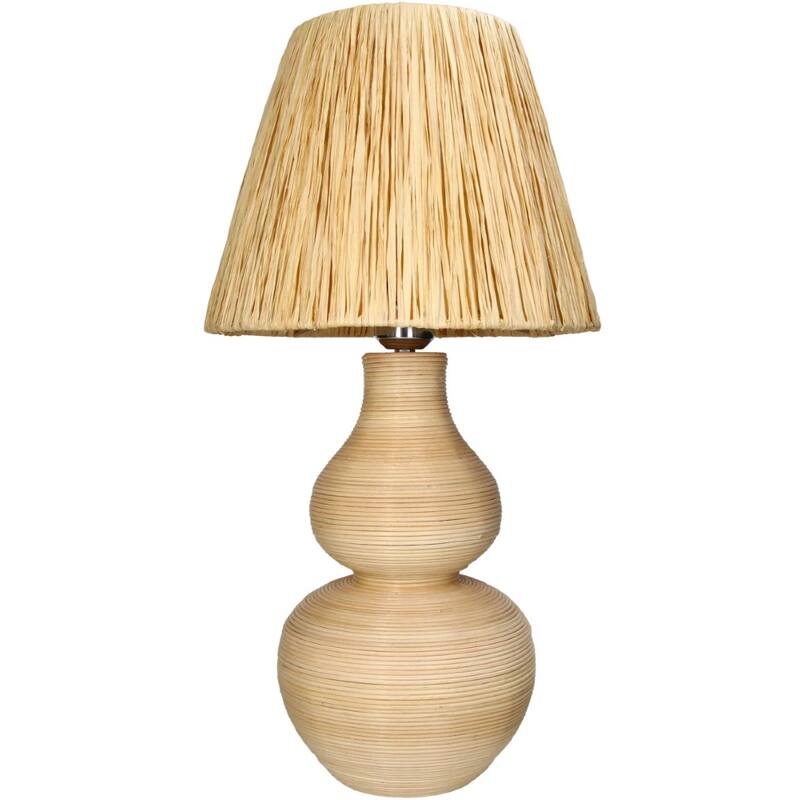 Tafellamp Rotan Naturel (32x32x62cm) - KERSTEN