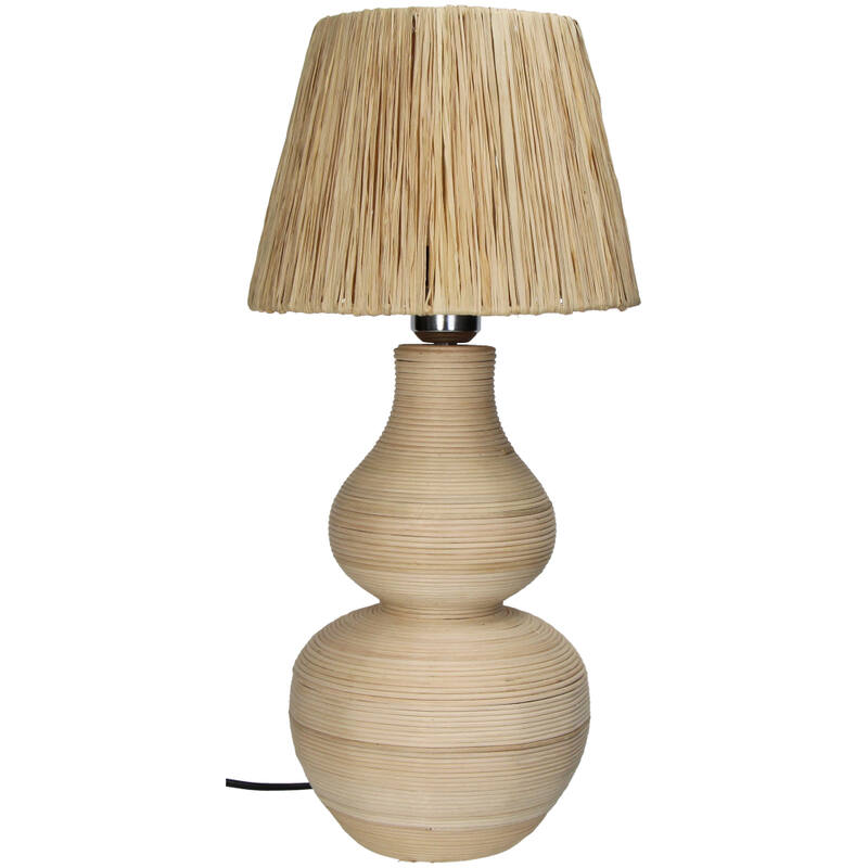 Tafellamp Rotan Naturel (32x32x62cm) - KERSTEN