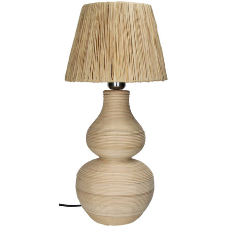 Tafellamp Rotan Naturel (32x32x62cm) - KERSTEN