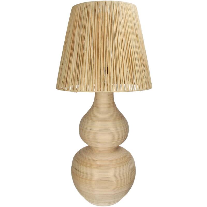 Tafellamp Rotan Naturel (32x32x73cm) - KERSTEN