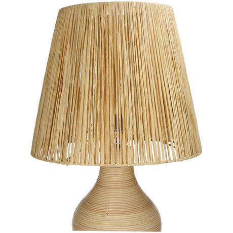 Tafellamp Rotan Naturel (32x32x73cm) - KERSTEN