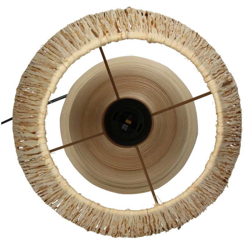Tafellamp Rotan Naturel (32x32x73cm) - KERSTEN
