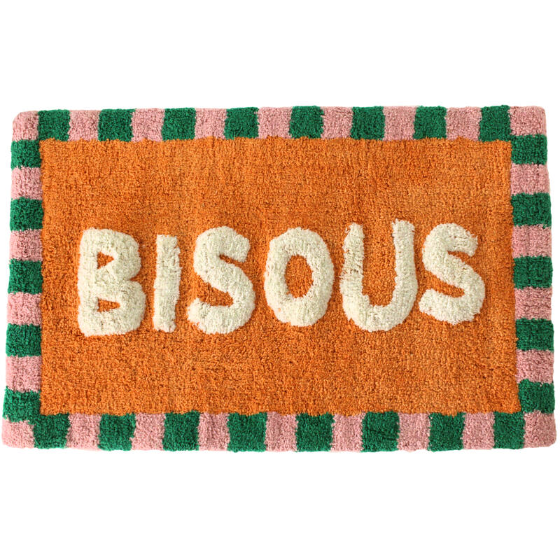 Badmat Bisous Katoen Multi (50x80cm) - KERSTEN