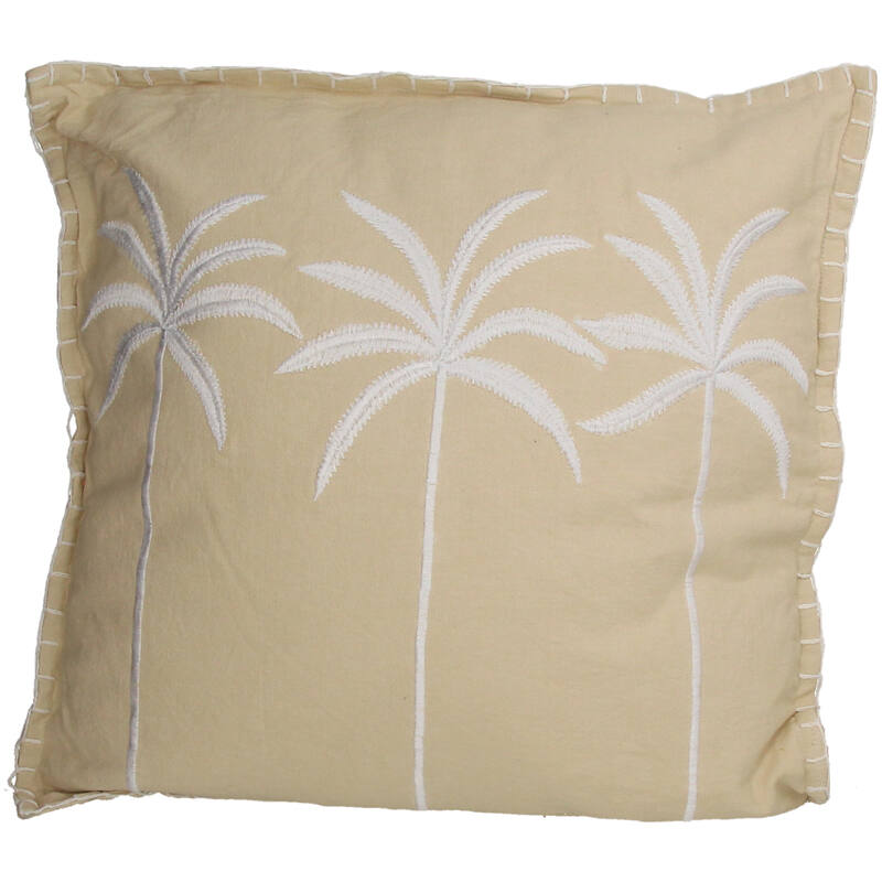 Kussen Palmboom Katoen Beige (45x45cm) Casa Corazon - KERSTEN