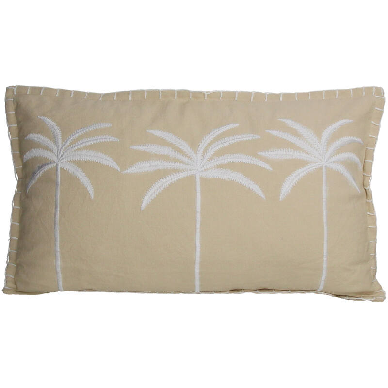 Kussen Palmboom Katoen Beige (30x50cm) Casa Corazon - KERSTEN