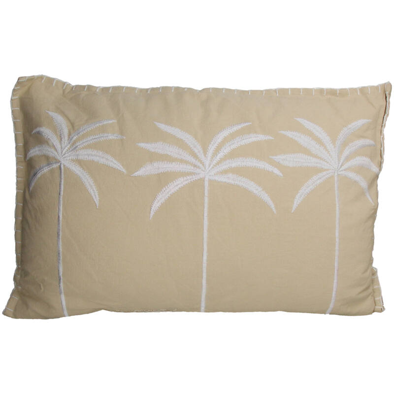 Kussen Palmboom Katoen Beige (40x60cm) Casa Corazon - KERSTEN