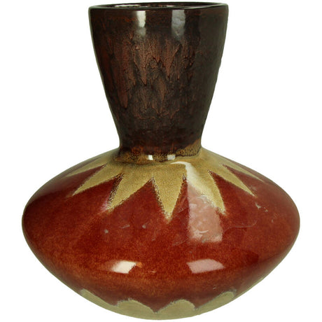 Vaas Keramiek Terra (32x32x33cm) Ruby Pulse - KERSTEN