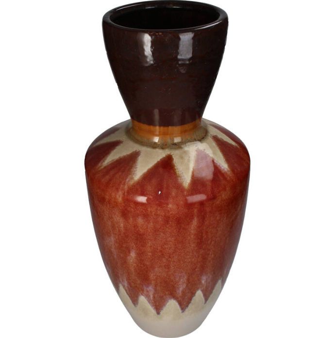 Vaas Keramiek Terra (22,5x22,5x50cm) Ruby Pulse - KERSTEN