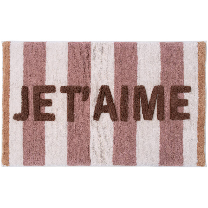 Badmat Je T'Aime Katoen Multi (50x80cm) Nieuw Voorjaar/Zomer 2026  - KERSTEN