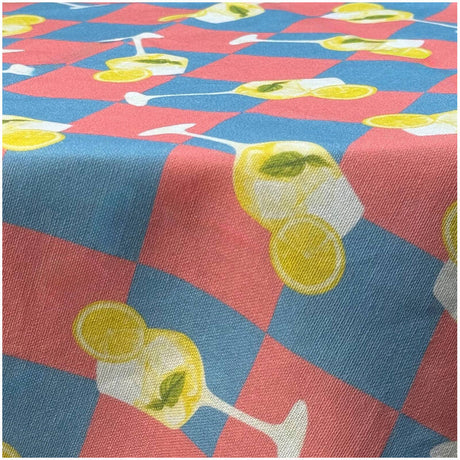Tafelkleed Limoncello Spritz Katoen Multi (90x90x0.5cm) The Seafood Bar Collection - KERSTEN
